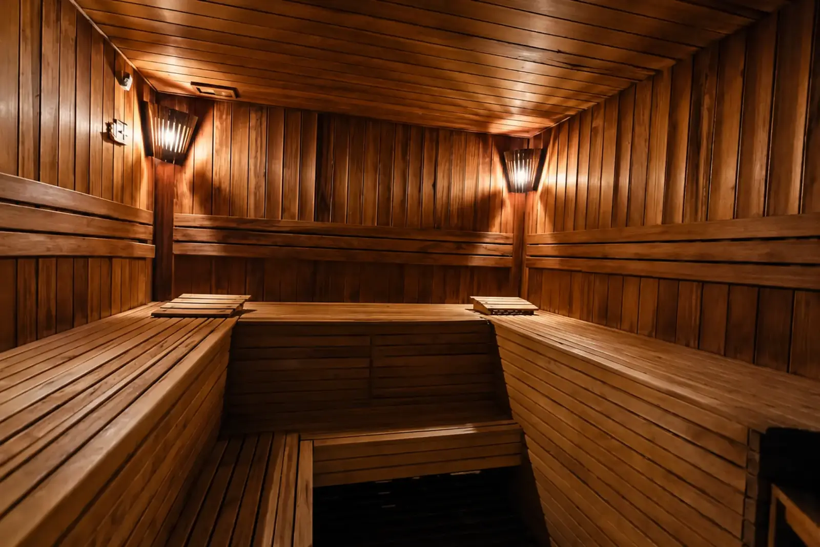 Wooden sauna at Samal Resort & SPA