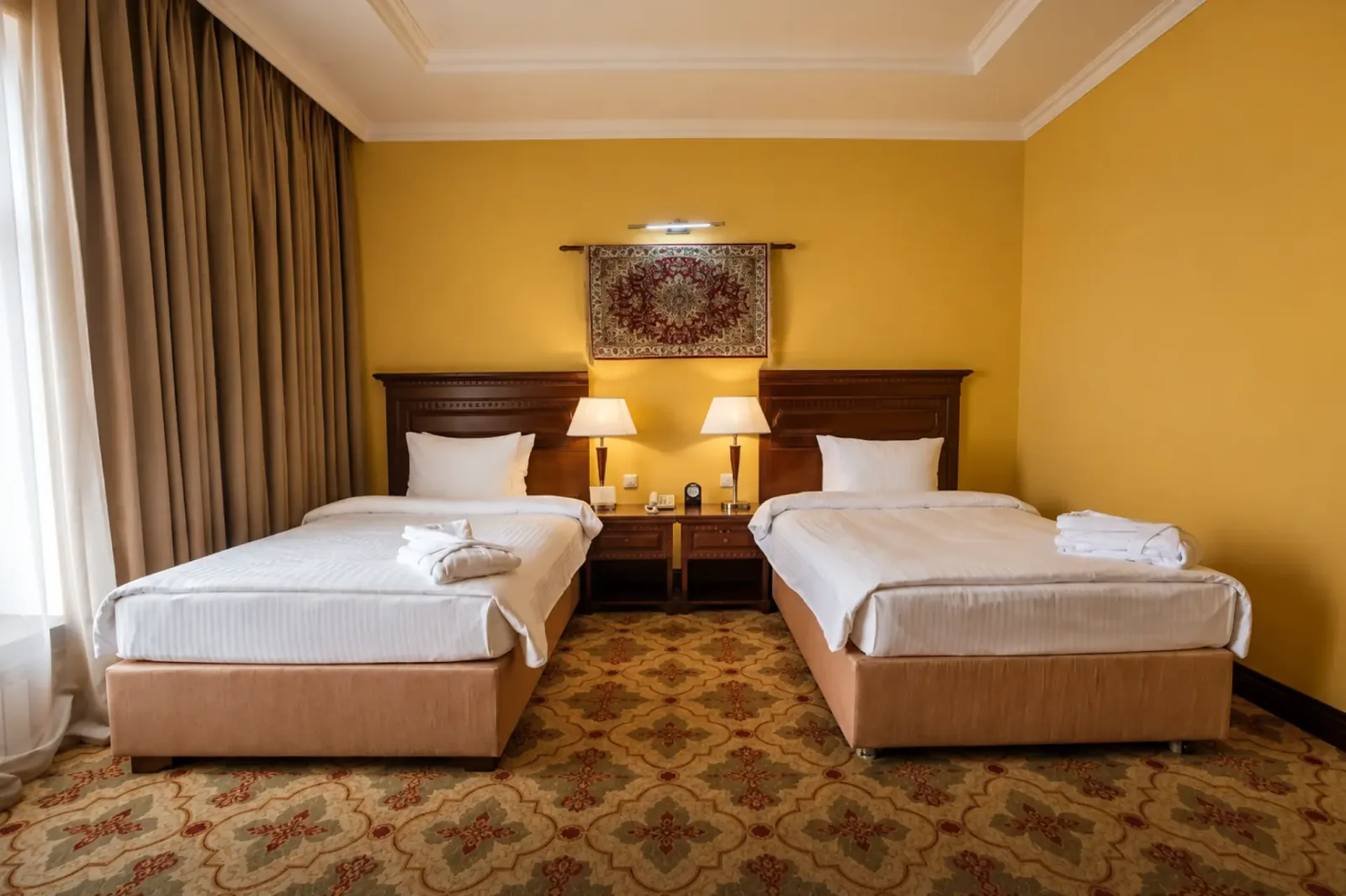 Deluxe Twin Room with two twin beds at Samal Resort & SPA